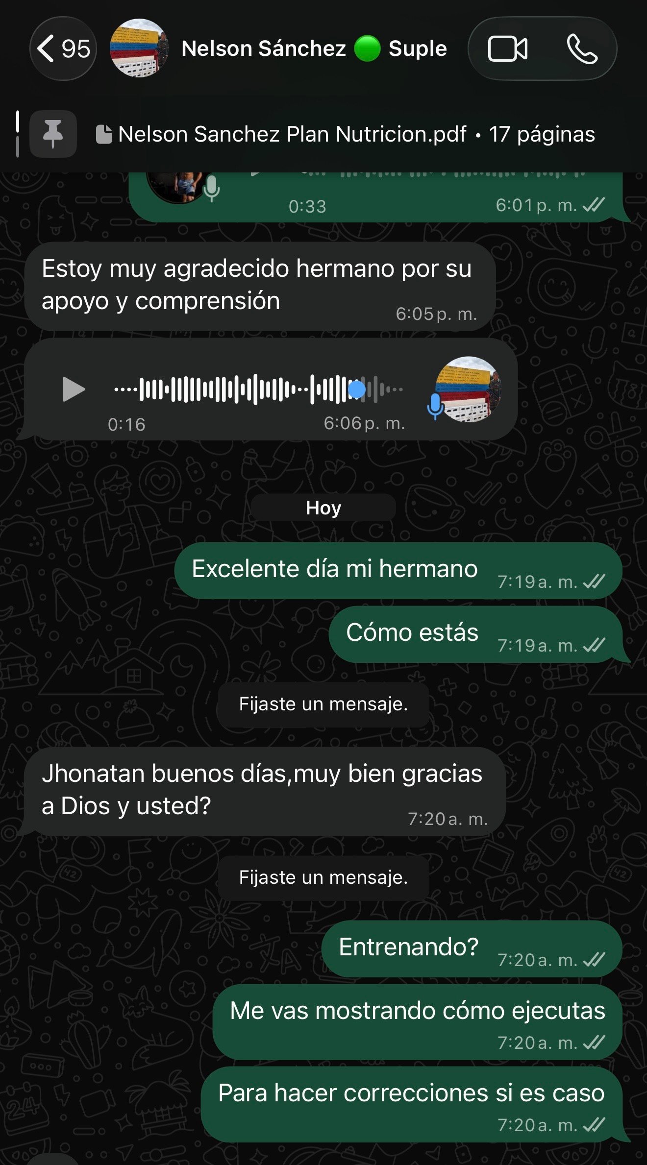 Conversación con cliente